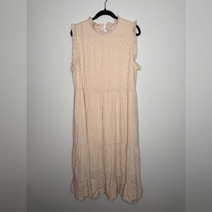 Elegant Pink Sleeveless Dress